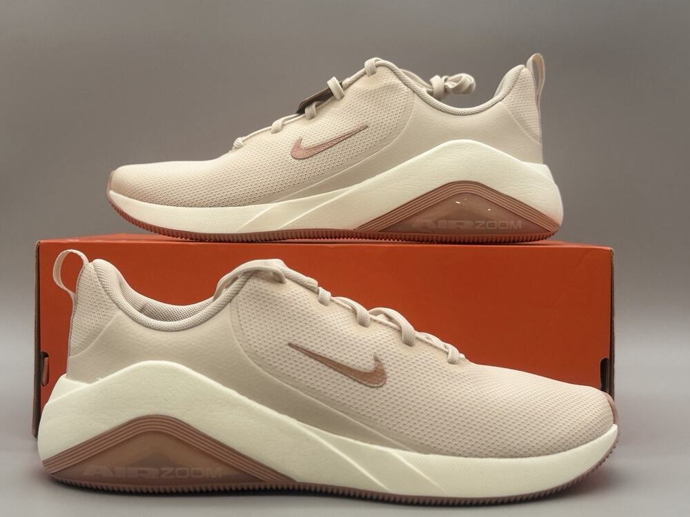 Nike Air Zoom Bella 7 Pearl White Rose Gold Women’s 10 Training Shoes New